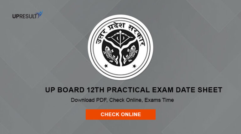 UP Board 12th Practical Exam Date Sheet 2024